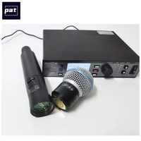 Ensemble de microphones sans fil dynamiques portatifs PAT ULXD4+Beta 58a+ULXD1 avec suppression du bruit