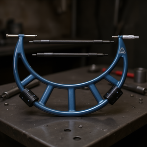 Micrometer With Interchangeable Rods Precision <b>Measurement</b> <b>Tool</b> For Metalworking - Product Image 3