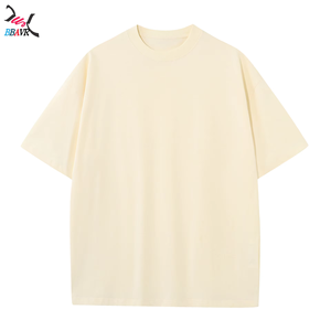 Cotton Crew Neck Short Sleeve Men's T-shirt <b>Plus</b> <b>Size</b> Loose Trend T-shirt Dropped-shoulder T-shirt - Product Image 3