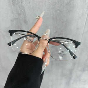 31273 Lunettes demi-cerclées unisexes à monture extra large, verres PC anti-lumière bleue pour grands visages - Product Image 3