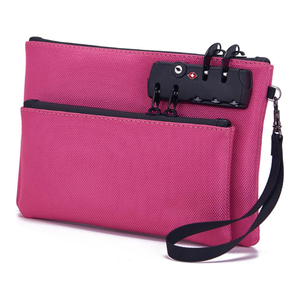 Bolsa de Seguridad para Dinero, Bolsa de Notario, Bolsa Antirrobo de Doble Capa para Hombre y Mujer, Bolsa de Accesorios con Cierre y Cremallera - Product Image 1