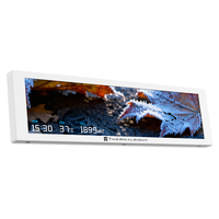 Nuevo Trofeo Vision 9.16 ARGB LCD WH&BK 2026, Pantalla Rectangular Grande de 9.16 Pulgadas, Diseño Magnético para Colocación Libre en PC