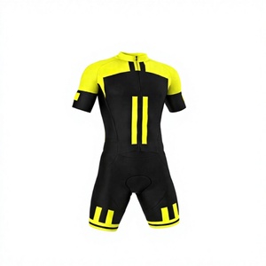 Uniforme de Ciclismo Personalizado para Hombre Adulto, Traje de Carrera de Manga Corta, Traje de Ciclismo de Equipo, Maillot de Ciclismo de Carretera, Ropa Deportiva Transpirable de Poliéster - Product Image 1