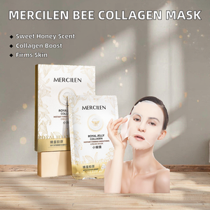 Mercilen Anti-Aging yüz maskesi hyaluronik asit infüzyon arı imparator kollajen bal kokulu kaldırma cilt gençleştirici levha - Product Image 2