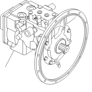 ปั๊มหลักไฮดรอลิกสำหรับ PC78US-6-N PC78US-6-NO PC78US-6-W อะไหล่รถขุด708-3T-00140 Komatsu ต้นฉบับตกแต่งใหม่ - Product Image 3