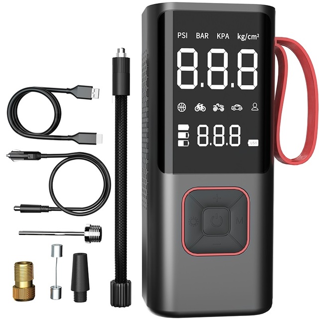 Cordless Tire Inflator Portable Air Compressor Multipurpose  Portable for Car, Compact Bike Pump, 150PSI Air Pump for Car Tires