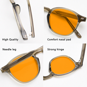 Venta de fábrica Classic TR90 Marco óptico Gafas Personalizadas Unisex Anti Blue Light Gafas con amarillo Rojo Naranja FL41 Lentes - Product Image 3
