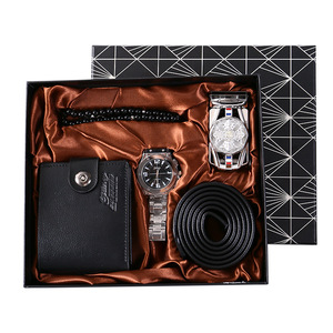 Business Gift <b>Set</b> Men's <b>Watch</b> Wallet Belt Pen Exquisite Gift Box Valentine's Day Birthday Present - Product Image 3
