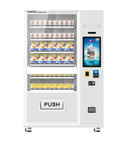 Distributeurs automatiques Yunyin Combo personnalisés en gros, refroidissement par compresseur, capacité réglable, paiement automatique billets et pièces 24h/24