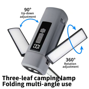 <span class=keywords><strong>Lampe</strong></span> <span class=keywords><strong>de</strong></span> <span class=keywords><strong>poche</strong></span> à affichage numérique extensible à 3 côtés rotatifs pour camping avec aimant - Product Image 4