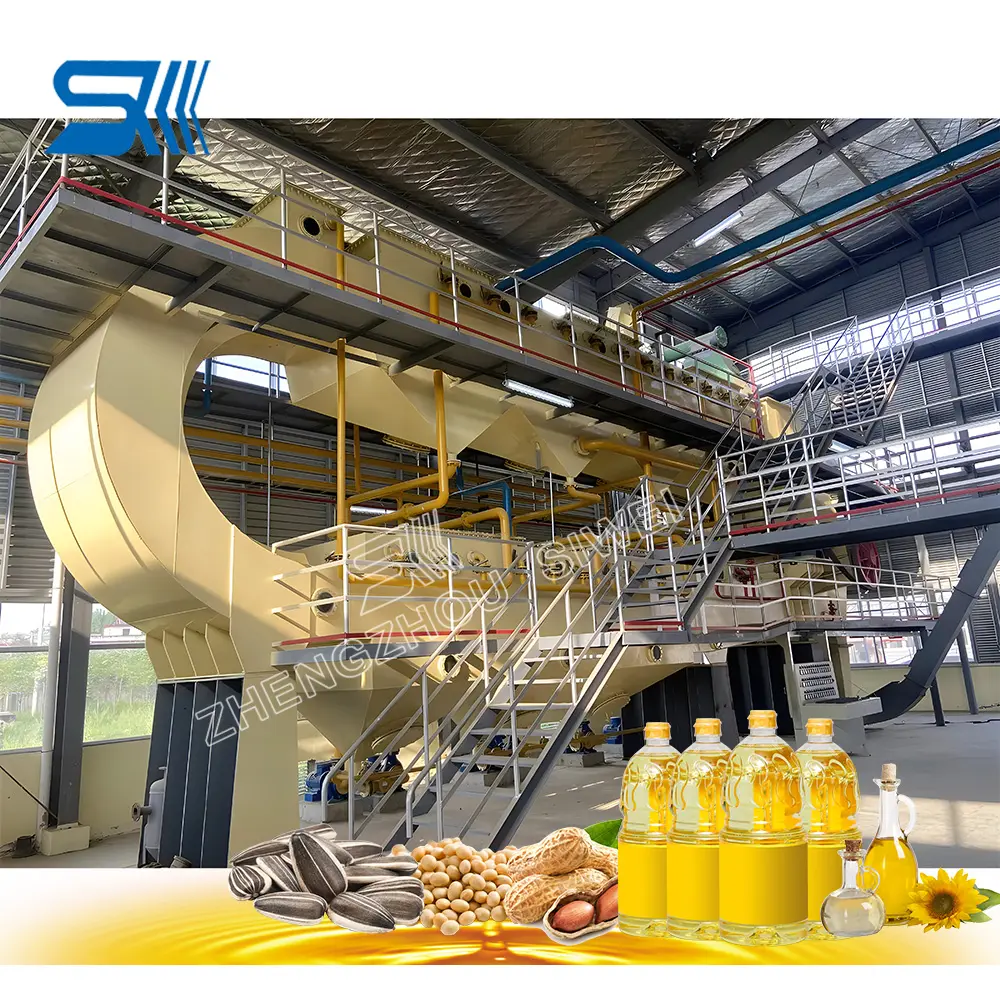 Turnkey project Soya bean cooking oil making machine soy oil extraction machine soya bean oil mill factory for sale