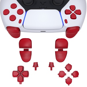Botones Personalizados para Control de PS5, Juego Completo en Rojo Pasión, D-pad, R1, L1, R2, L2, Triggers, Share, Options, para Controles BDM-030/040/050 - Product Image 2