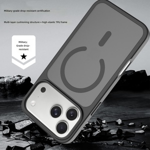 Étui de téléphone magnétique en TPU mat avec support magnétique antichoc et compatible avec la charge sans fil pour 17 Pro Max 16 15 14 1312,11 - Product Image 6