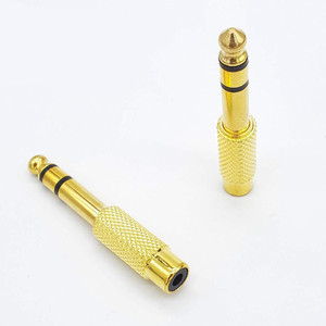 Adaptador de audio Rca de 6,5 mm macho a RcA hembra, conector de cobre chapado en oro para conversión de audio - Product Image 2