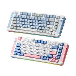 Teclado Mecánico para Juegos MCHOSE X75V2, Superventas, RGB, 75 Teclas, Bluetooth, Cableado, Modo Dual, Tamaño Mini 75%, Portátil, Negro, Oficina, Juegos - Product Image 1