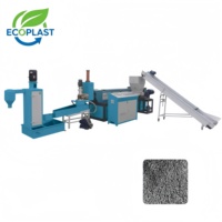 Granulateur à anneau d'eau YKSJ-120S 150-200kg/h, machine de recyclage plastique à vis simple pour films PP PE HDPE, certifié CE