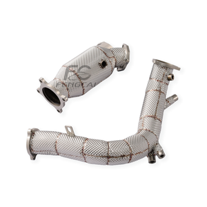Tubo de Escape Delantero OEM (Downpipe) para Audi <span class=keywords><strong>A4</strong></span> A6 A7 Q5 2.0T B9.5 <span class=keywords><strong>2022</strong></span>+ con Protector Térmico, Interfaz de Turbina y Brida de 4 Orificios (Tubo de Prueba) - Product Image 4