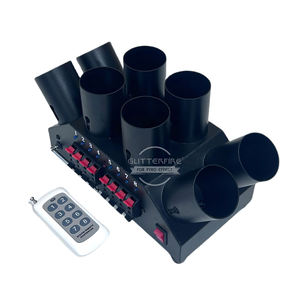 GLITTERFIRE ELT08R مروحة حديدية على شكل مروحة تحكم عن بعد بجهاز تحكم عن بعد نظام إطلاق الألعاب النارية 8 طلقات لحفل الزفاف العام الجديد عيد الميلاد - Product Image 4