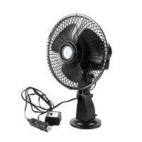 Ventilateur de refroidissement pour voiture avec support à ventouse et prise allume-cigare
