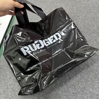Sacs de courses en plastique personnalisés pour boutique de vêtements, sacs fourre-tout imprimés avec logo, sacs de courses en plastique pour l'épicerie