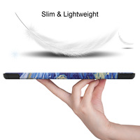 Étui pour tablette applicable pour Huawei Mate Pad 10.4 Honor Tablet V6 Housse de protection pour tablette peinte à trois volets
