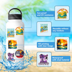 50 Uds. Vintage verano playa <span class=keywords><strong>surf</strong></span> dibujos animados Graffiti pegatinas para regalo portátil equipaje decoración impermeable <span class=keywords><strong>Aloha</strong></span> Hawaii pegatina - Product Image 6