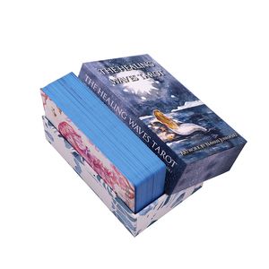 Grande <span class=keywords><strong>carte</strong></span> Tarot <span class=keywords><strong>Oracle</strong></span> pour filles dorées, impression personnalisée, cartes d'affirmation de marque privée - Product Image 3