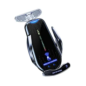 Aromaterapi manyetik 15W hızlı kablosuz şarj ile araç tutucu otomatik dokunmatik algılama araba monte kablosuz iPhone şarj cihazı