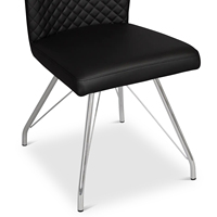 Chaise de salle à manger avec coussin Chaises de salle à manger en cuir classiques modernes pour la maison