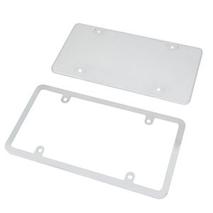 Decoración de coche americana estándar de EE. UU., marco de placa de matrícula de número de coche en blanco de aluminio, soporte personalizado, tamaño y forma - Product Image 5