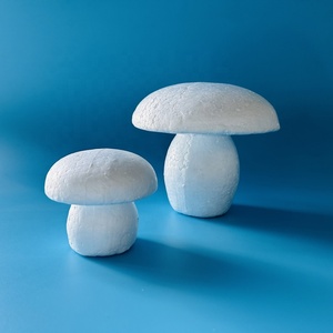 Figurine de <span class=keywords><strong>champignon</strong></span> en mousse polystyrène blanc non fini, non peinte, pour la peinture, forme de Pâques - Product Image 5
