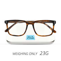 Haute qualité 2025 tendance carré acétate cadre optique épais cadre optique prêt Stock