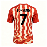 Maillot de football à séchage rapide rayé Forsend, kit de football, uniforme personnalisé, grandes tailles et extra-larges pour les matchs et événements de ligue