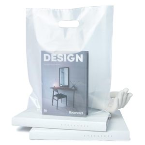 Bolsas de Plástico Transparente para Compras de 12x15 Pulgadas con Asas, 2 Milésimas de Grosor, para Regalos y Uso Comercial - Product Image 5