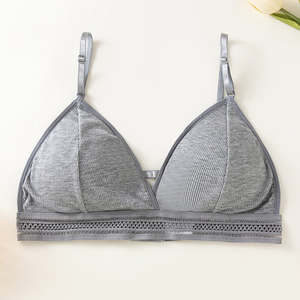 <span class=keywords><strong>Soutien</strong></span>-<span class=keywords><strong>gorge</strong></span> push-up respirant pour femmes Fitness Cotton Wireless Bralette Sports Unwired Comfortable Soft Bra Without Frame - Product Image 3