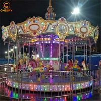 Manège de fête foraine de Noël petit carrousel antique manège carrousel à vendre