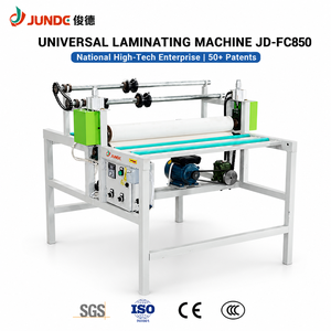 JUNDE Economical Semi Automatic Universal Heating Laminator for Wood Panel Glass Acrylic Sheet Surface Film Coating - Product Image 1