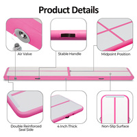 Tapis de gymnastique gonflable Air Track 3M 4M 5M 6M pour la gymnastique à domicile, le cheerleading et l'entraînement avec pompe