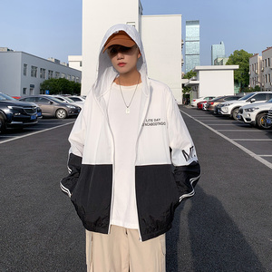 Giacca Estiva Leggera ANSZKTN <span class=keywords><strong>per</strong></span> Uomo, Protezione Solare con Cappuccio, Traspirante, <span class=keywords><strong>per</strong></span> Sport all'Aperto, Casual, RASH GUARD - Product Image 4