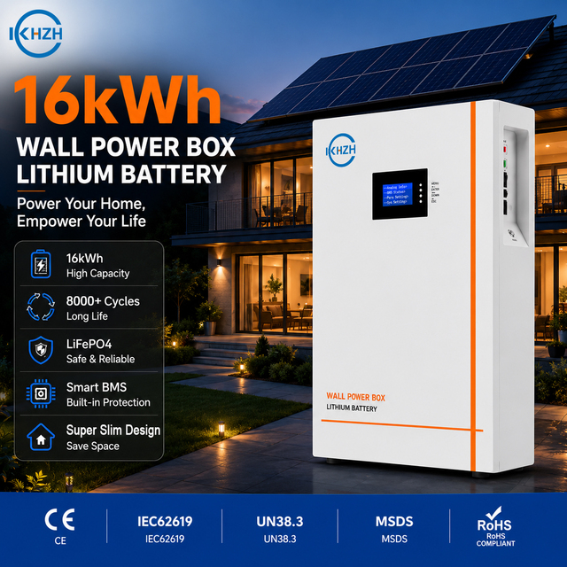 Poland Stock Wall Home Energe Storage LiFePO4 Lithium Battery Pack 24V 48V 300AH 314AH Home Power Wall 5KWH 10KWH With LED SOC