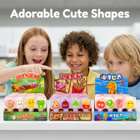 Sucettes Gélifiées 3D Animaux de Dessin Animé 20g x 48pcs Boîte de Présentation Vente en Gros Snack Marque Privée