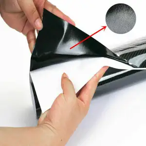 5D Ultra Glanzende Gloss Carbon Sticker Bescherm Decal Sticker Zwarte Auto Film Decoratie