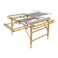 Scie à table électrique sans poussière pour le travail du bois Scie pliante avec glissière invisible
