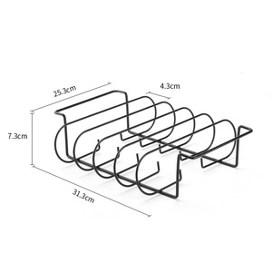 Support de cuisson minimaliste en acier inoxydable écologique pour bœuf et agneau, support antiadhésif en acier inoxydable pour côtes de bœuf - Product Image 3