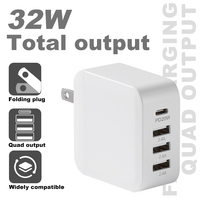 Chargeur USB portable multi-ports, prise US, chargeur mural multi-USB 4 ports pour téléphone portable
