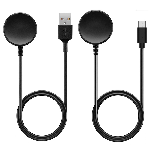 1m Black White 5V 1A USB/Type C Charger Dock Cord for Samsung Galaxy Watch8 7 6 5 Pro 4 Classic Active Charging Cable