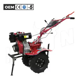 BISON(CHINA) Double Hole Grass Cutter Power Tiller Blade Cultivator Machine Garden Cultivator