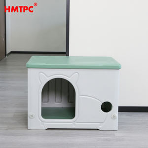 Çağdaş şık Modern katı desen eklenmiş plastik kedi yatakları Pet ev mobilyaları - Product Image 2