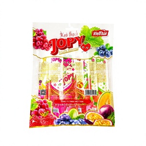 OEM ODM JOPY 770g Long Strip Gummy Candy Multi-Colored 4 Fruit Flavors Crunchy Chewy Soft Fruit <b>Snack</b> Bag Kids Adults Private - Product Image 2