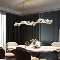 TSINYE LED Dim mable Wave Pendel leuchte Acryl mit Fernbedienung für Tisch Esszimmer Küchen insel Wohnzimmer Kronleuchter